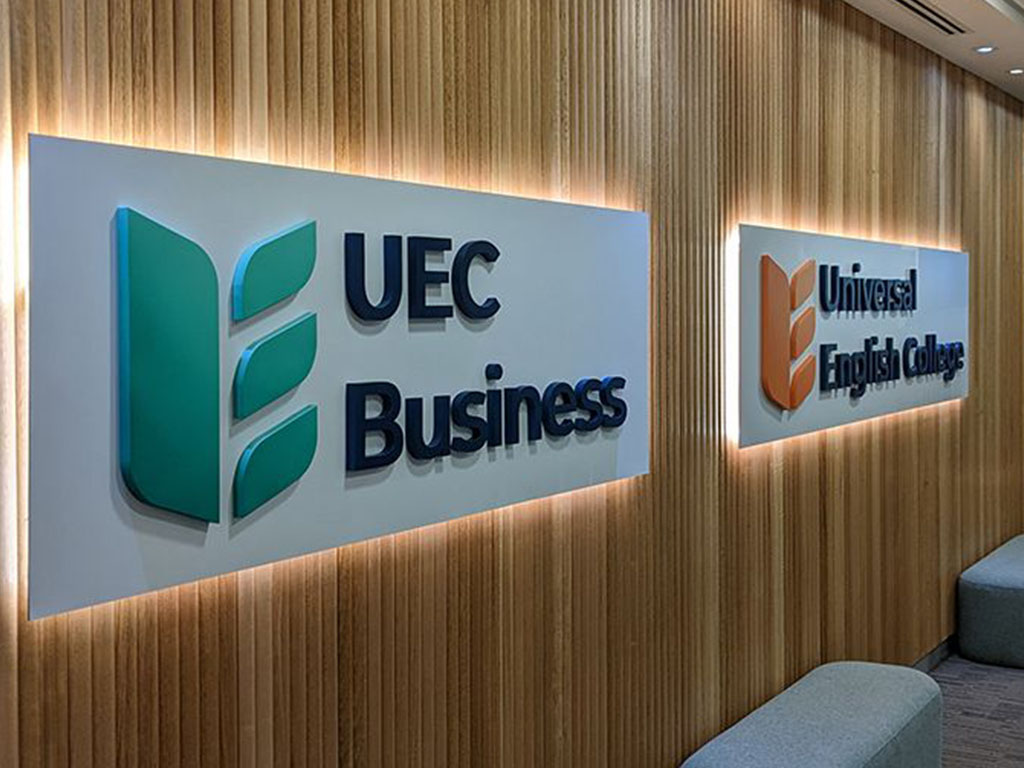 Office interior signage (reception)