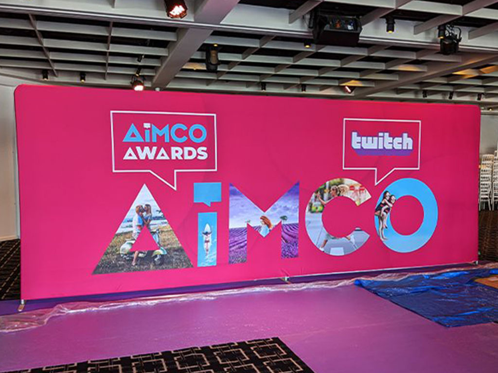 Wide format promotional signage