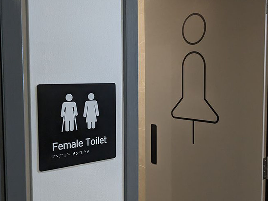 3D fabricated signage (braille)