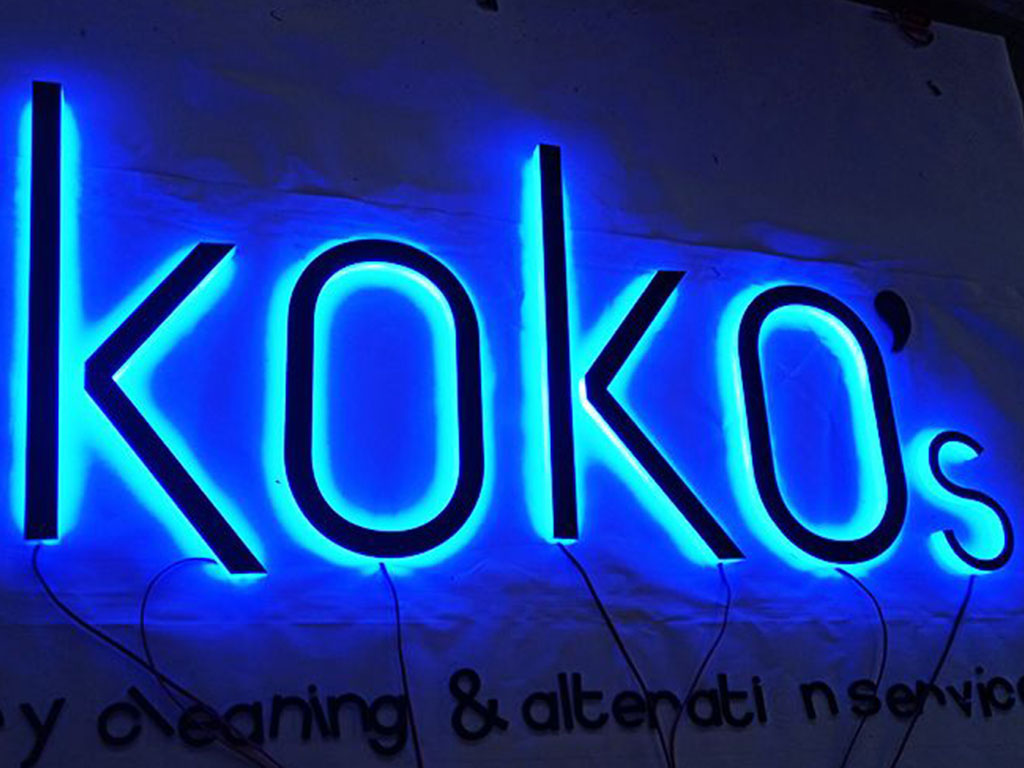 Illuminated signage (neon)