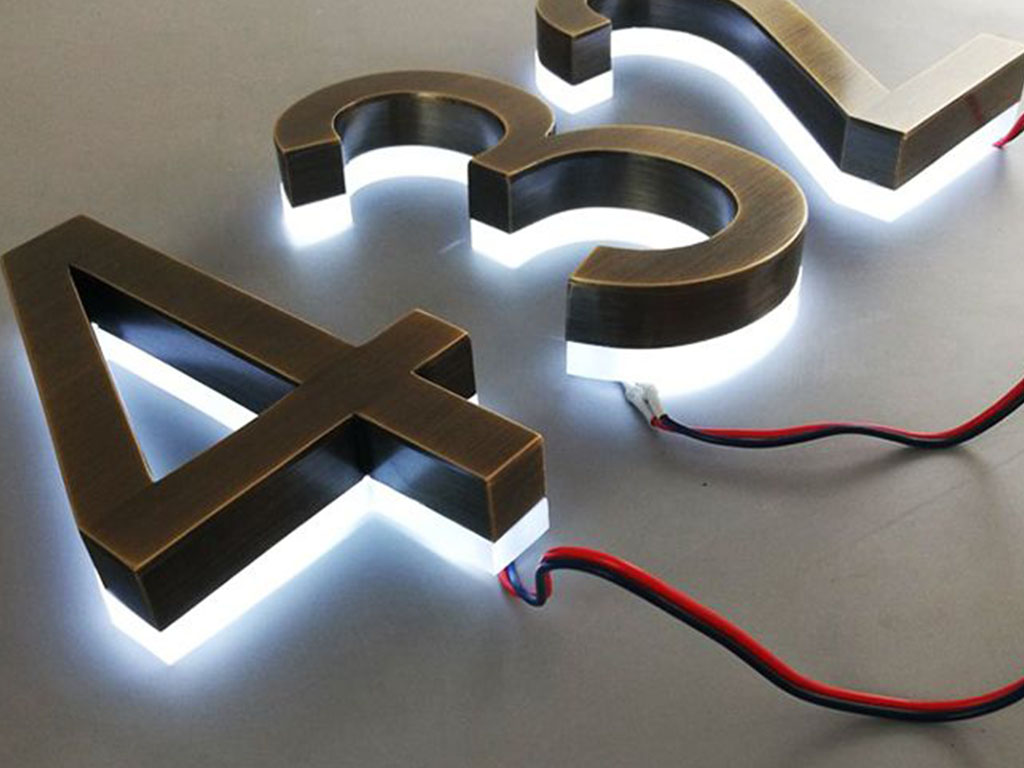 Illuminated 3D fabricated signage (led)