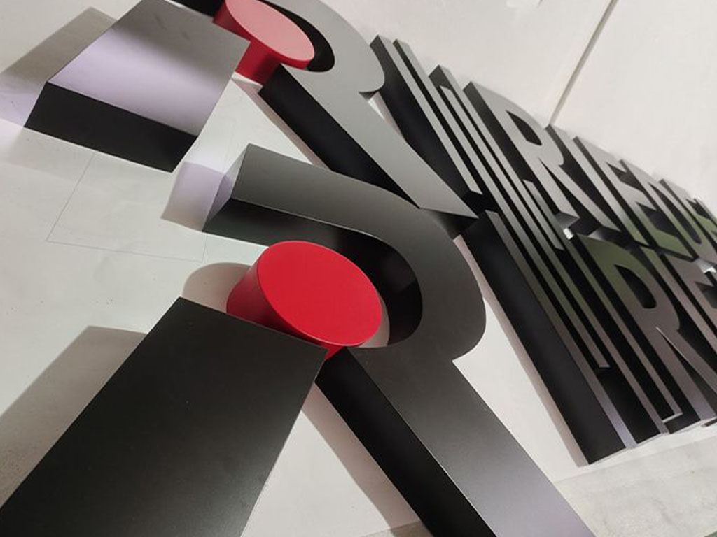 3D fabricated signage
