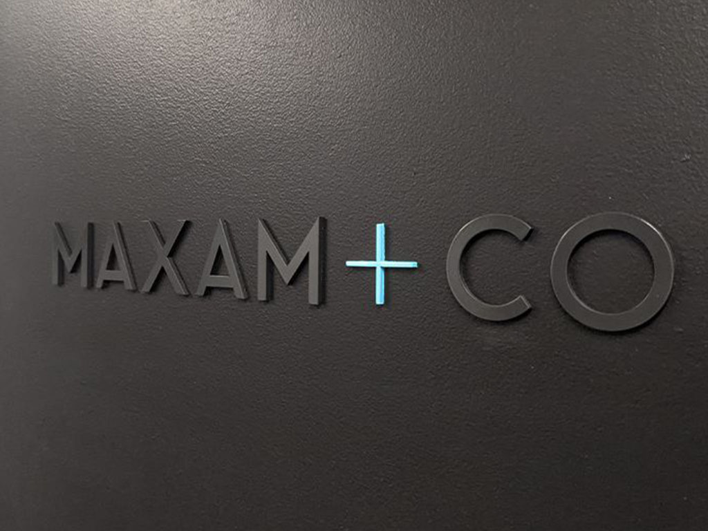 Office interior signage (reception)