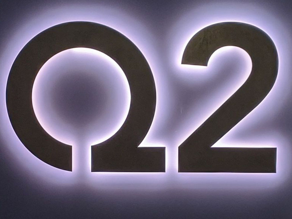 Illuminated signage (reception)