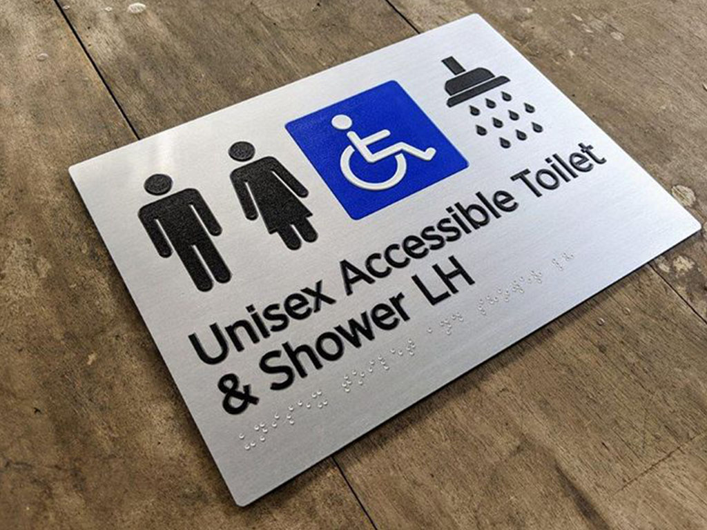 3D fabricated signage (braille)